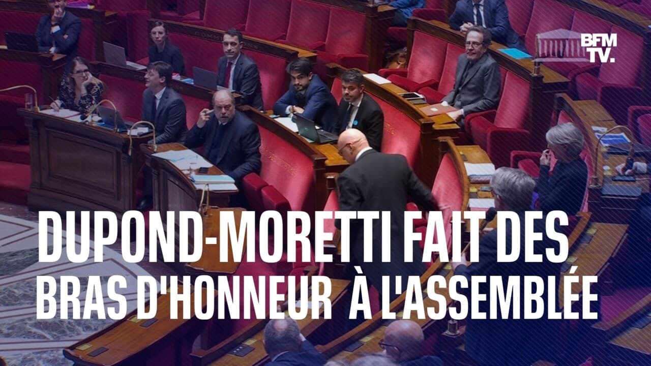 Après avoir fait des bras d'honneur à l'Assemblée, Éric DupondMoretti