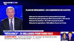 Bruno Le Maire: "Le gel du prix du gaz devait s'arrêter à l'été, nous le poursuivons jusqu'à la fin de l'année 2022"