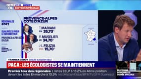 Régionales en PACA: pour Yannick Jadot, le maintien de Jean-Laurent Felizia est "une erreur politique"