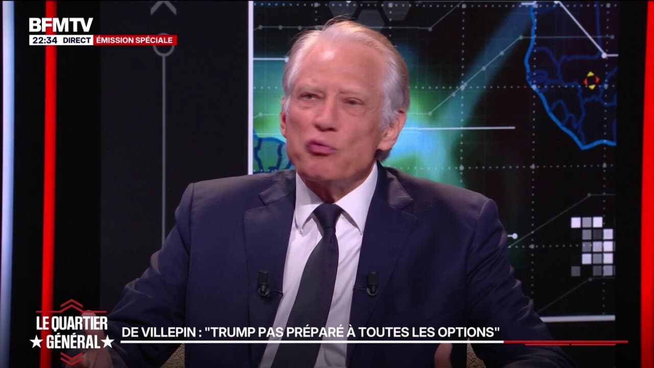 "Je souhaite que le régime iranien puisse tomber rapidement", déclare Dominique de Villepin, ancien Premier ministre Kép