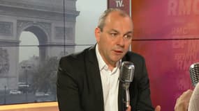 Le secrétaire général de la CFDT Laurent Berger, le 1er mai 2019 sur BFMTV et RMC. 