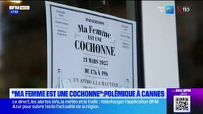 "Ma femme est une cochonne" : une enseigne fait polémique à Cannes