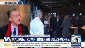 Macron-Trump: "un dîner d'amis" au Jules Verne (2/2)