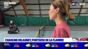 JO 2024: Charline Delauney, porteuse de la flamme