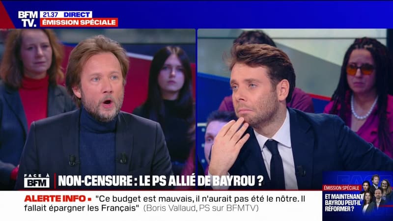 "C'est tout à fait possible": Boris Vallaud (PS) n'exclut pas de censurer le gouvernement s'il n'y a pas de retour de la retraite à 62 ans