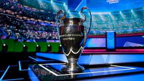 Le trophée de la Ligue des champions, en août 2025