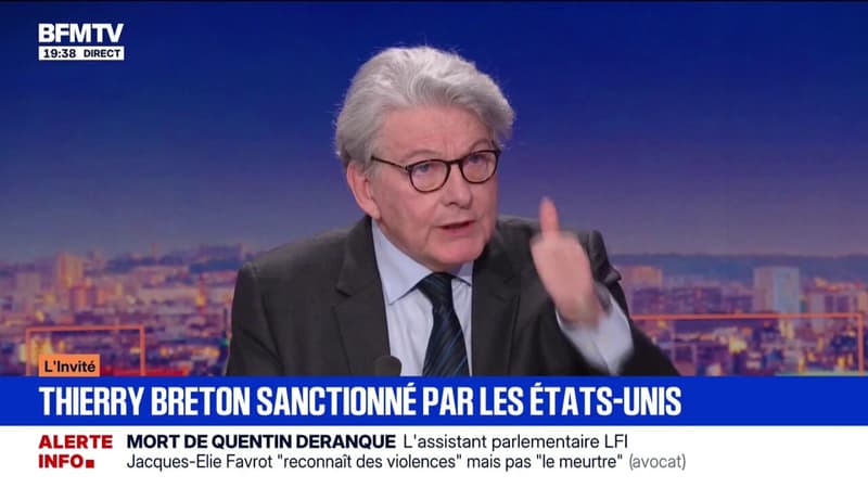 Mort de Quentin Deranque: "C'est un point de bascule", assure Thierry Breton, ancien commissaire européen