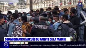 Paris: évacuation vendredi soir du campement de migrants installé devant l'Hôtel de ville