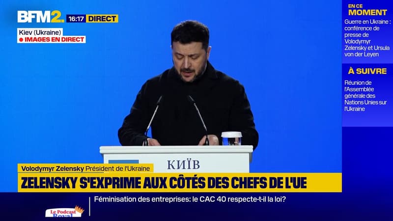 Volodymyr Zelensky espère une entrée de l'Ukraine dans l'Union européenne en 2027