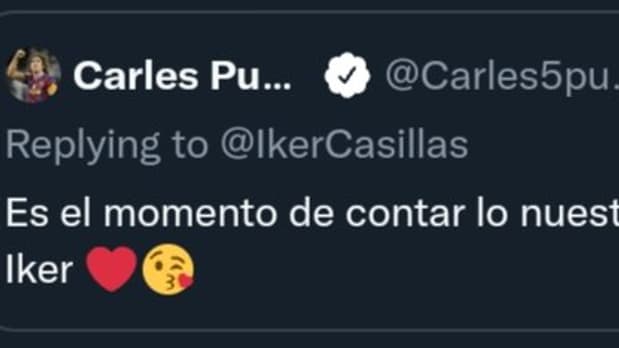 La réponse de Carles Puyol au tweet l'Iker Casillas.