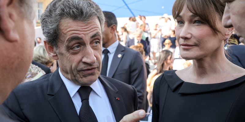 Nicolas Sarkozy et Carla Bruni. 