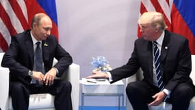 Vladimir Poutine et Donald Trump au G20. 