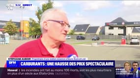 Hausse des prix du carburant: "[Les clients] remplissent moins leur véhicule", observe un propriétaire de station-service à Sours (Eure-et-Loir)