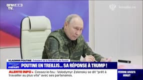 Poutine en treillis... sa réponse à Trump ! - 12/03