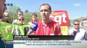 "Ce n'est pas un cheminot qui gagne 1300 euros par mois qui crée la dette de la SNCF": Jérôme Maes a interpellé Emmanuel Macron
