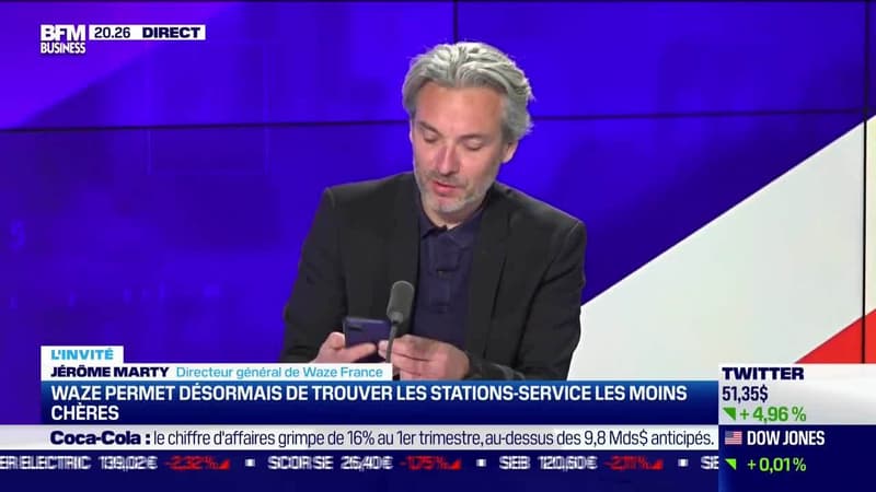 Jérôme Marty (Waze France) : Waze permet désormais de trouver les stations-service les moins chères - 25/04