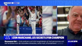 JO 2024: "Autant de ferveur autour de (Léon Marchand) c'est surprenant", confie Michel Coloma (directeur général des “Dauphins du Toec”, le club de l'athlète)