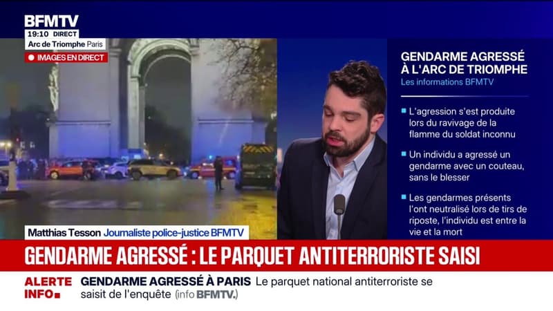 Le parquet antiterroriste se saisit de l'enquête après l'agression d'un gendarme au niveau de l'Arc de Triomphe