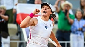 Iga Swiatek lors de la finale de Roland-Garros 2023.