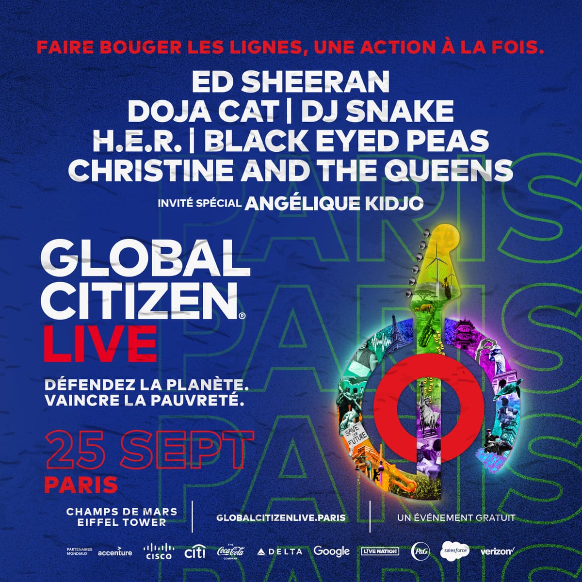 Concerts pour la planète Ed Sheeran, Dj Snake, Black Eyed Peas et Doja
