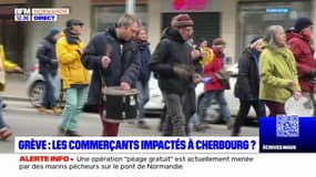 Retraites: les commerçants de Cherbourg impactés par les manifestations? 