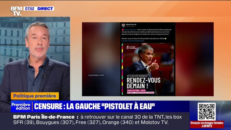 ÉDITO - Pourquoi la motion de censure de la gauche visant Michel Barnier 