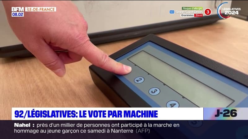 Législatives: le vote se fait par machine dans les Hauts-de-Seine
