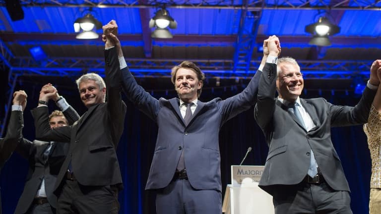 Les cadres du parti Les Républicains à Lyon le 23 mai 2017