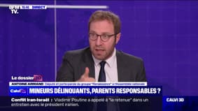 Antoine Armand (porte-parole du groupe “Renaissance” à l'Assemblée nationale) sur les mineurs délinquants: "Il faut que la responsabilité pénale des parents soient mieux prise en compte"