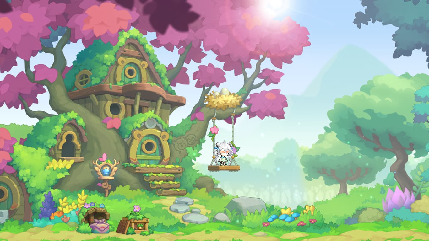 Le jeu Maple STory. 