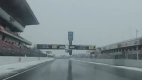 Le circuit de Catalogne sous la neige 