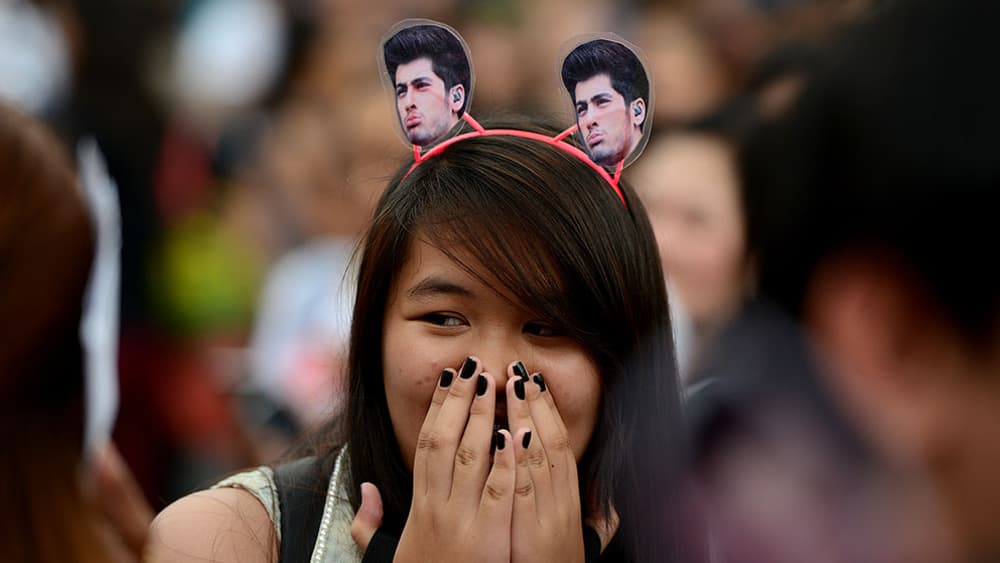 Une fan de One Direction aux Philippines.