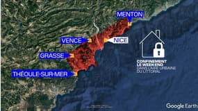 Un confinement partiel va être mis en place dès ce vendredi 26 février 2021 sur le littoral des Alpes-Maritimes.