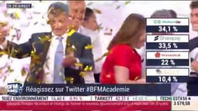 L'annonce du vainqueur de la 12e BFM Academie