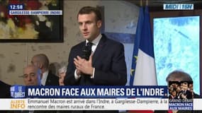 Emmanuel Macron est dans l'Indre pour débattre avec les maires rurau