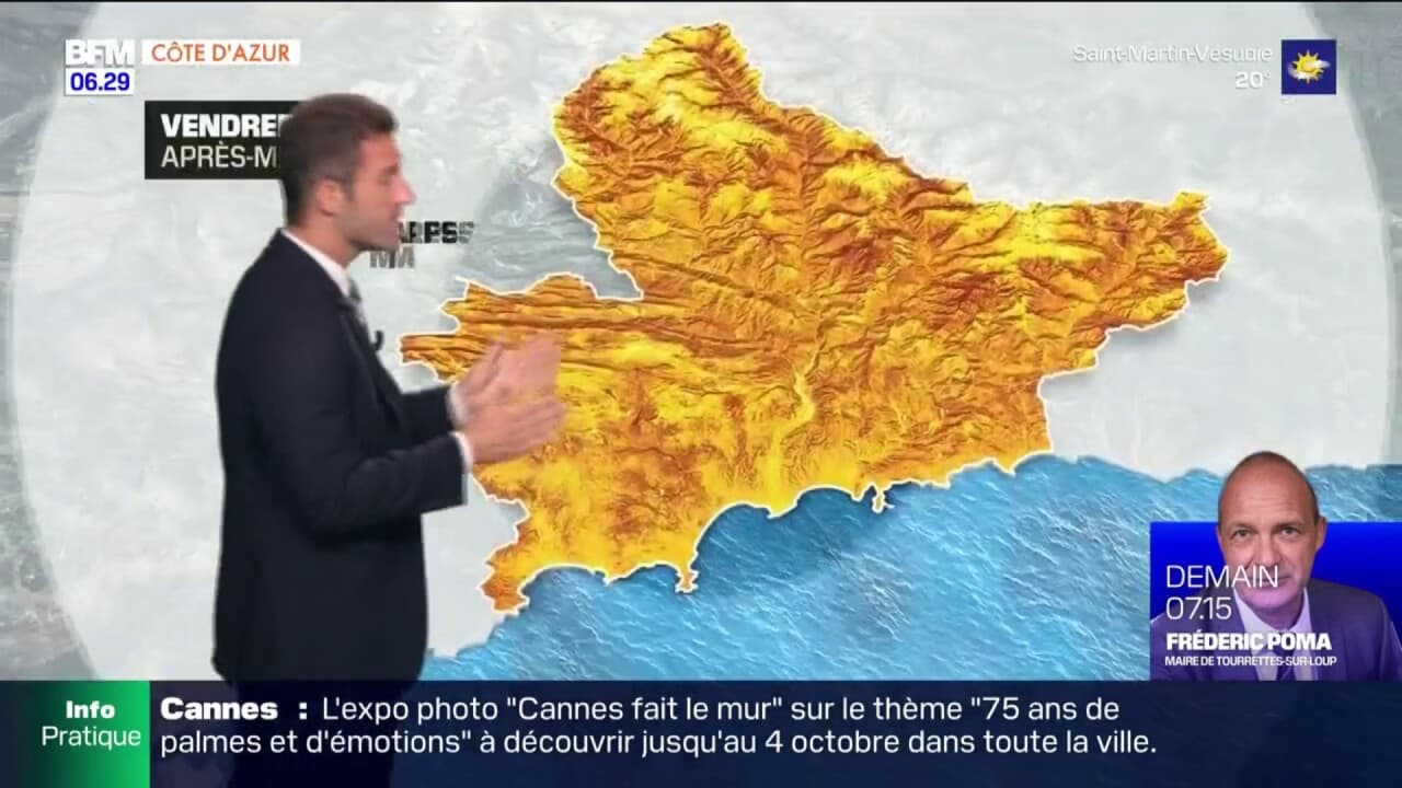 Météo Côte d'Azur un ciel nuageux mais des températures estivales
