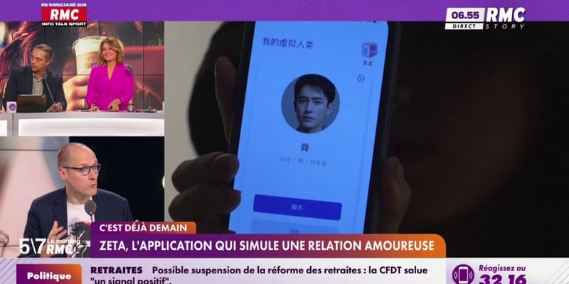 C'est déjà demain - Zeta, l'application qui simule une relation amoureuse
