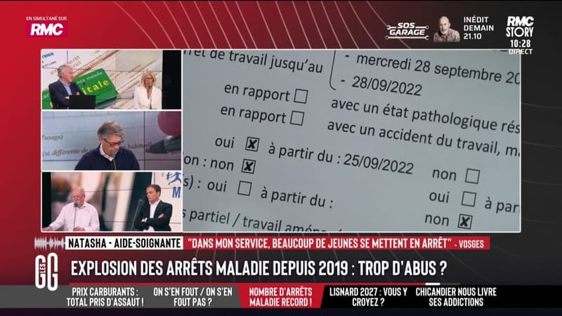 50% d’arrêts maladie supplémentaires depuis 2019: "Comment voulez-vous être motivés avec des offres d'emploi à 1.500 euros net par mois?", assure cet auditeur