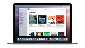 L'application Podcasts pour macOS Catalina