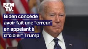 Joe Biden concède lors d'une interview que c'était une "erreur" d'appeler à "cibler" Donald Trump