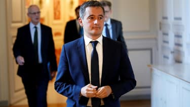 Gérald Darmanin le 8 juillet 2020 Place Beauvau