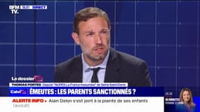 Émeutes: "Emmanuel Macron se défausse de sa responsabilité en jetant l'opprobre sur des parents", pour Thomas Portes (LFI)