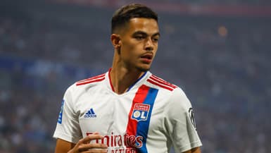 Romain Faivre avec l'OL en mai 2022