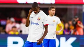 Ousmane Dembélé lors du match de pré-saison Arsenal-Barcelone (5-3), le 26 juillet 2023