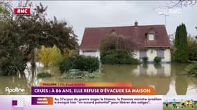 Crues: à 86 ans, elle refuse d'évacuer sa maison