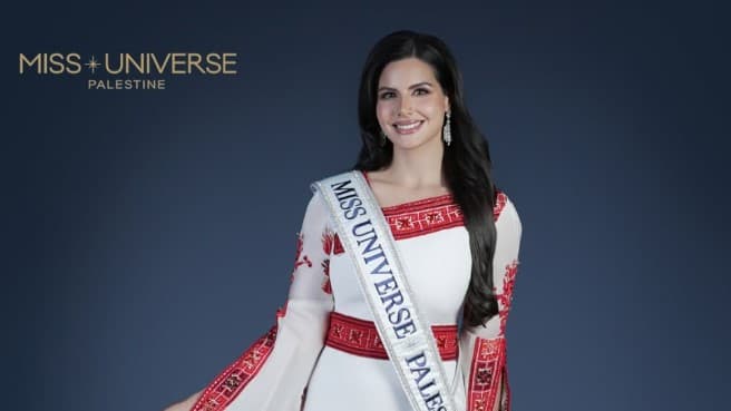 Nadeen Ayoub, première Miss Palestine à concourir à Miss Univers.