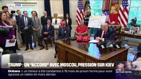 Donald Trump annonce un "accord" avec Moscou alors qu'une frappe russe a touché Kiev