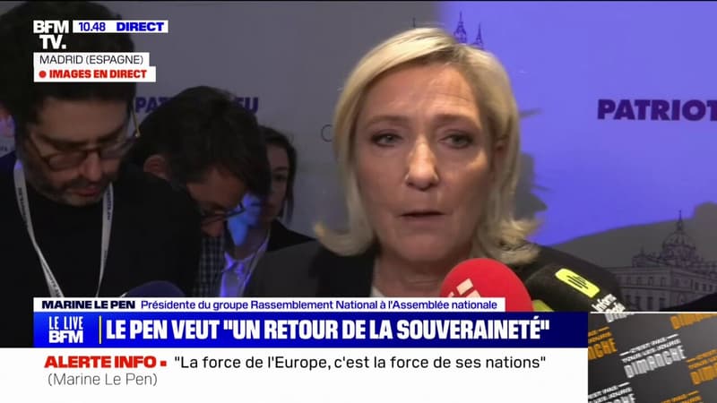 Pour Marine Le Pen, la montée de l'extrême droite en Europe et dans le monde 