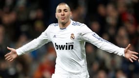 Karim Benzema buteur lors de Real Madrid-Majorque le 23.01.2011
