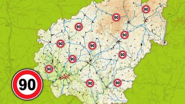 La Corrèze veut tester à partir du 1er juillet le maintien d'une vitesse maximale de 90km/h.